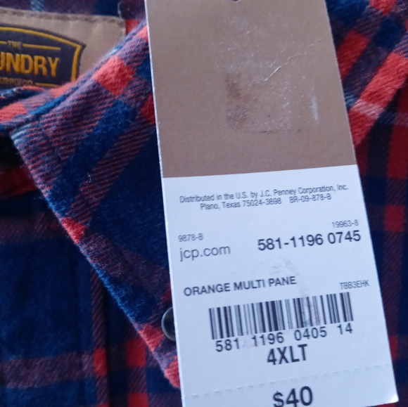 Foundry supply co. Big and tall flannel shirt - Picture 3 of 10